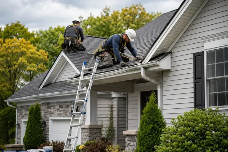 Roof repair after storm damage