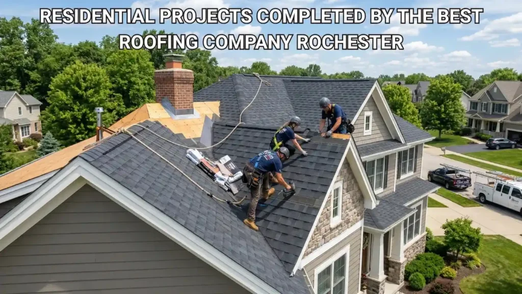 Residential Projects Completed by the Best Roofing Company Rochester2