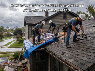 How Roofing Companies in Rochester NY Handle Storm Damage