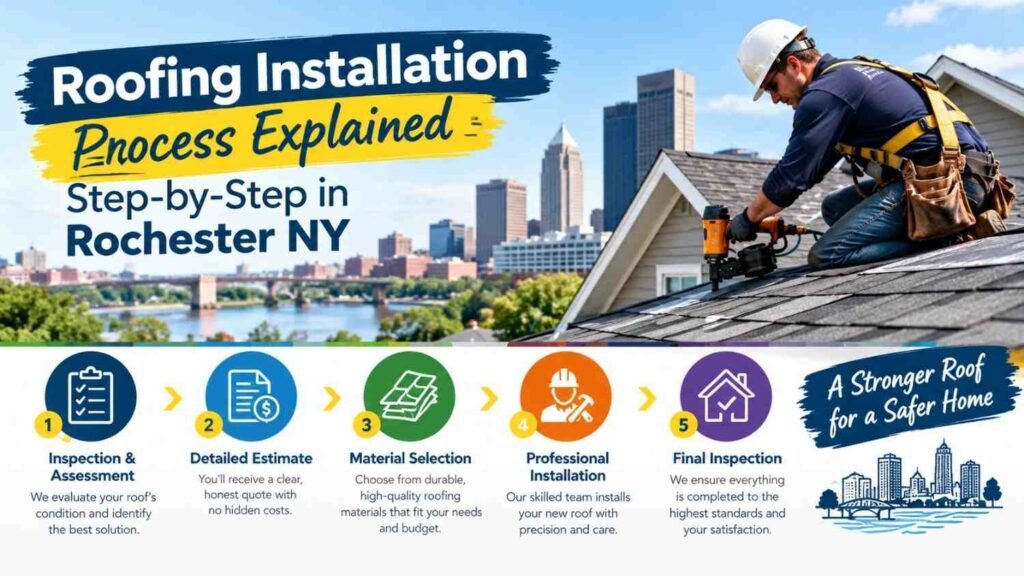Roofing Installation Process Explained Step-by-Step in Rochester NY