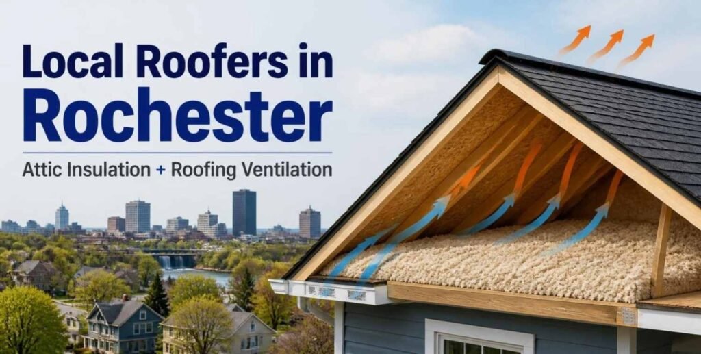 Local Roofers in Rochester: Why Attic Insulation and Roofing Ventilation Should Be Planned Together