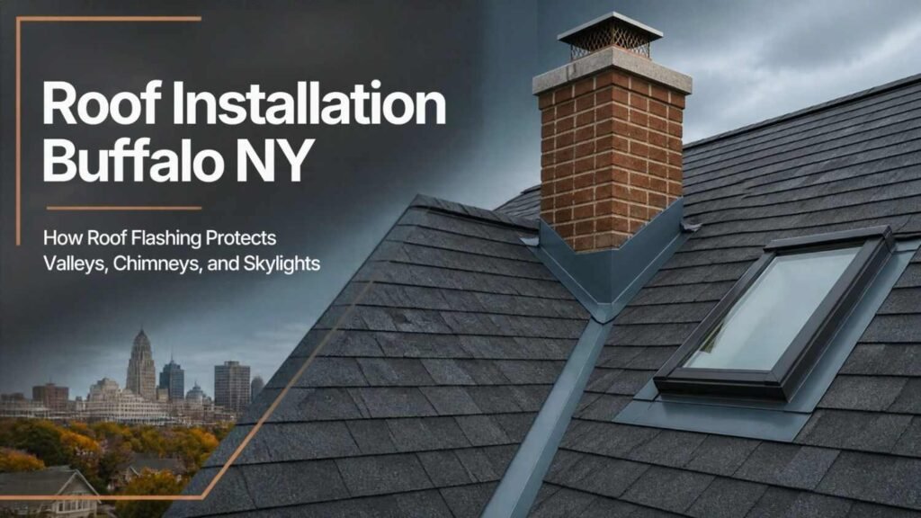 Roof Installation Buffalo NY: How Roof Flashing Protects Valleys, Chimneys, and Skylights
