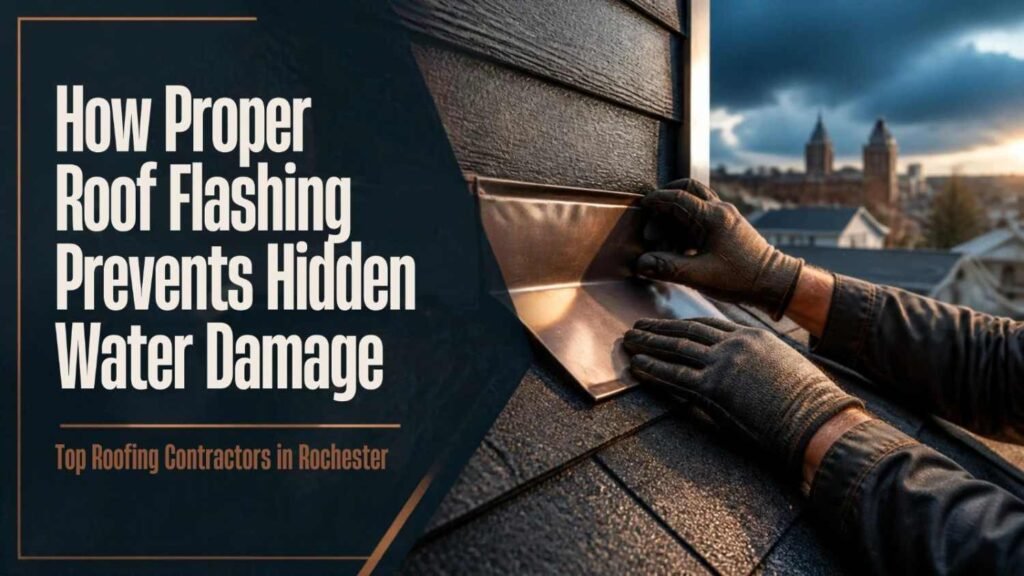 Top Roofing Contractors in Rochester: How Proper Roof Flashing Prevents Hidden Water Damage